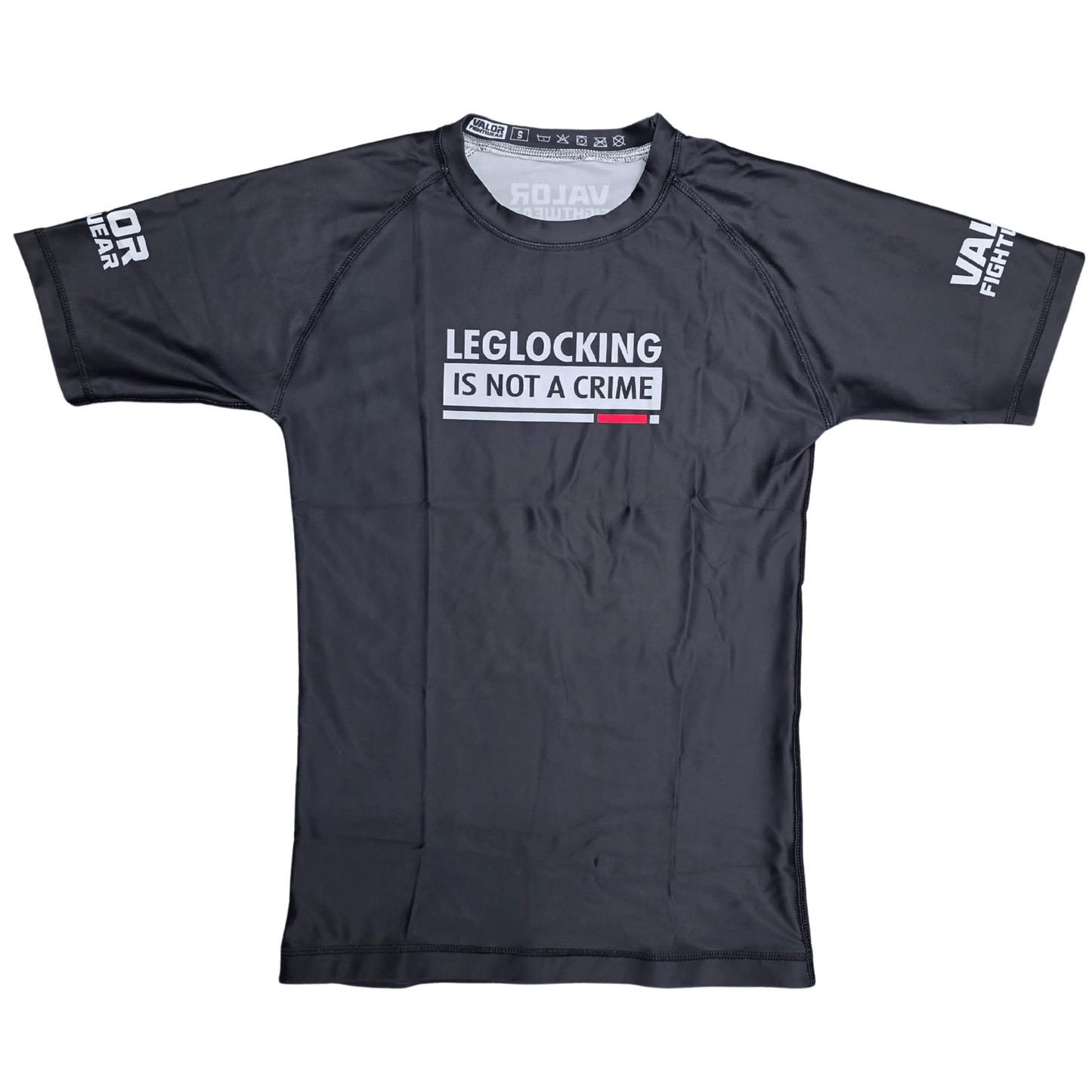 Adult Rashguard No Gi BJJ/MMA Rash Guard - Leg locking is not a crime - Valor Fightwear