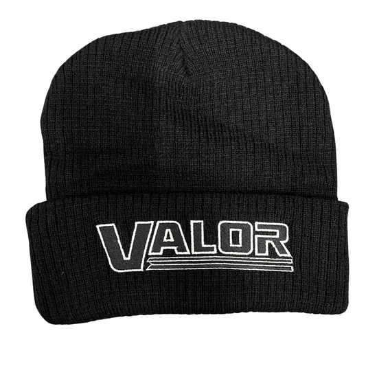 VALOR ESSENTIAL LOOSE FIT BEANIE – BLACK
