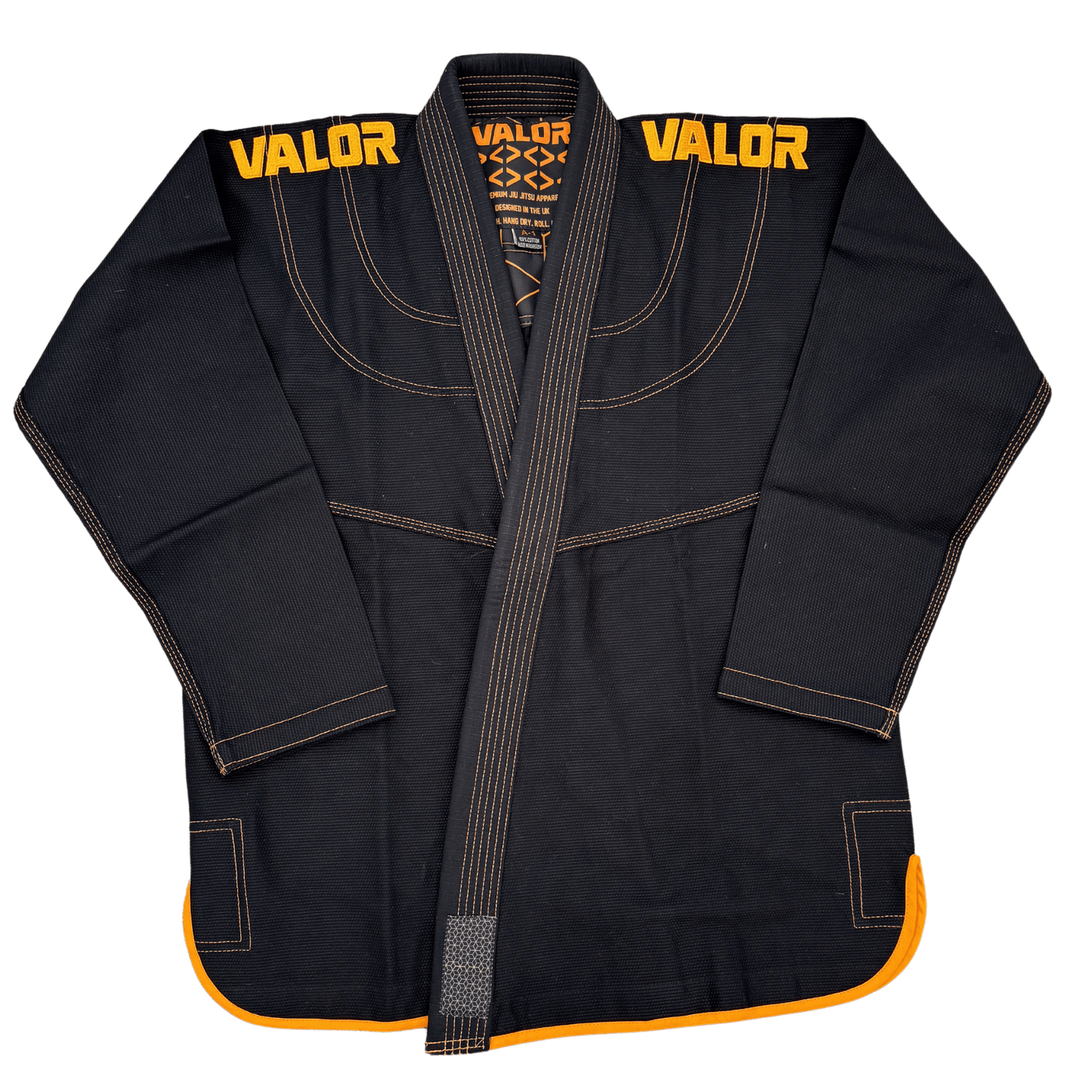 Kids Valor GEO ORANGE BLACK BJJ GI - Valor Fightwear