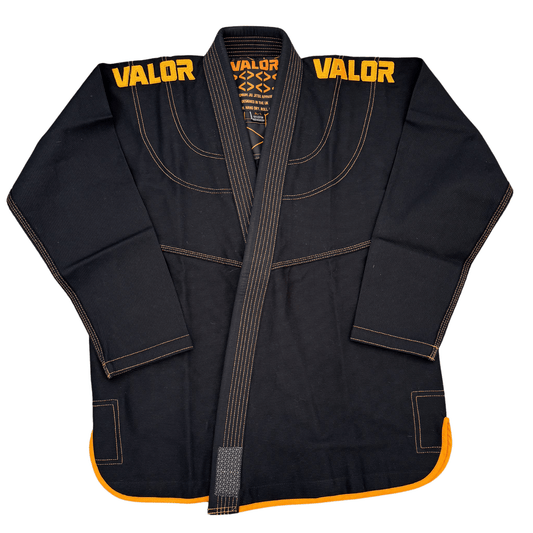 Kids Valor GEO ORANGE BLACK BJJ GI - Valor Fightwear