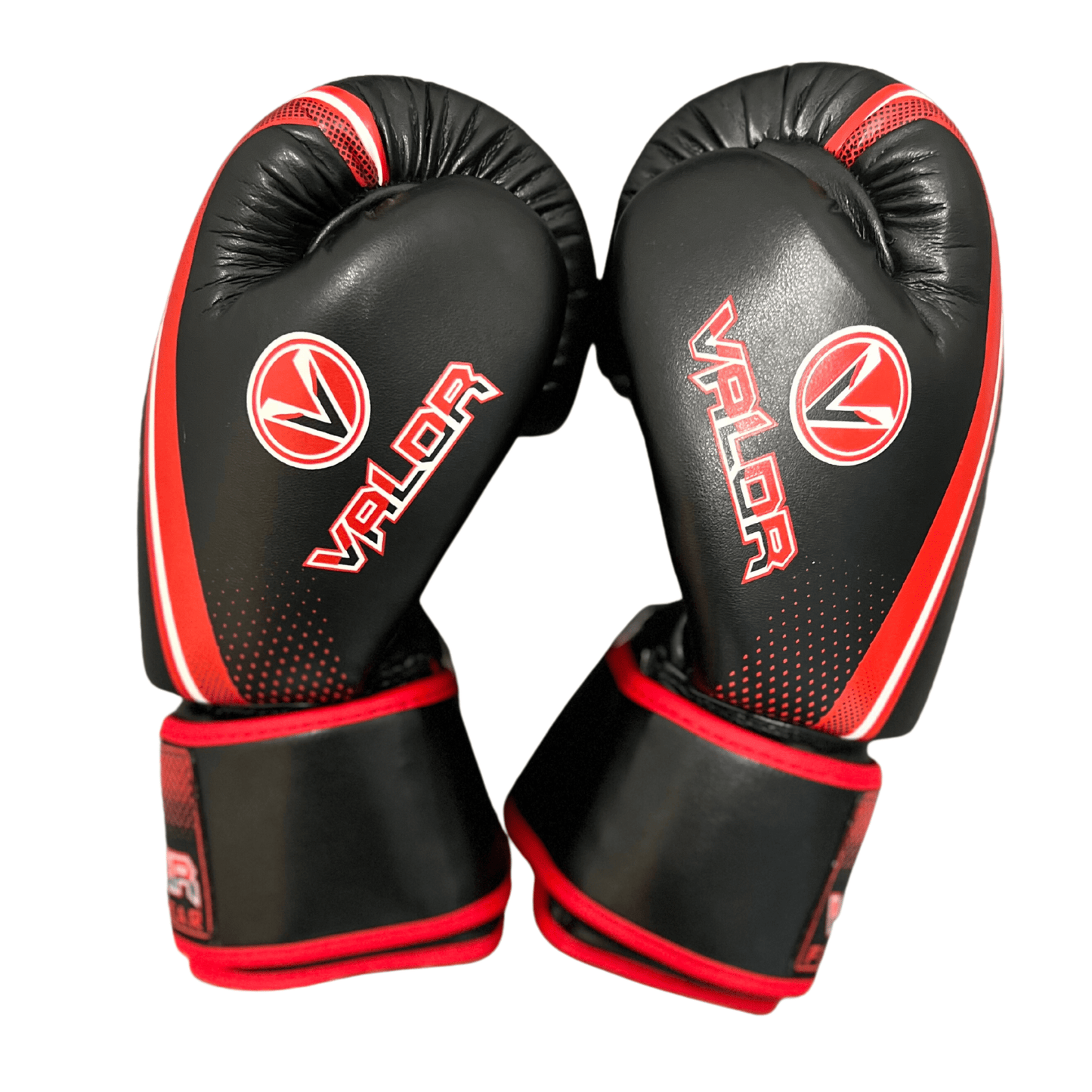 Fade 12oz Boxing Gloves - Black/Red - Valor Fightwear Boxing Gloves Valor Fightwear   