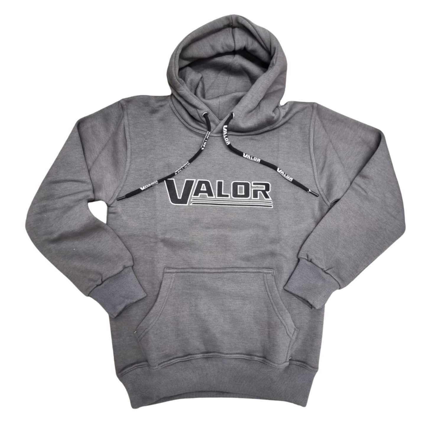 VALOR DARK GREY HOODIE REGULAR FIT