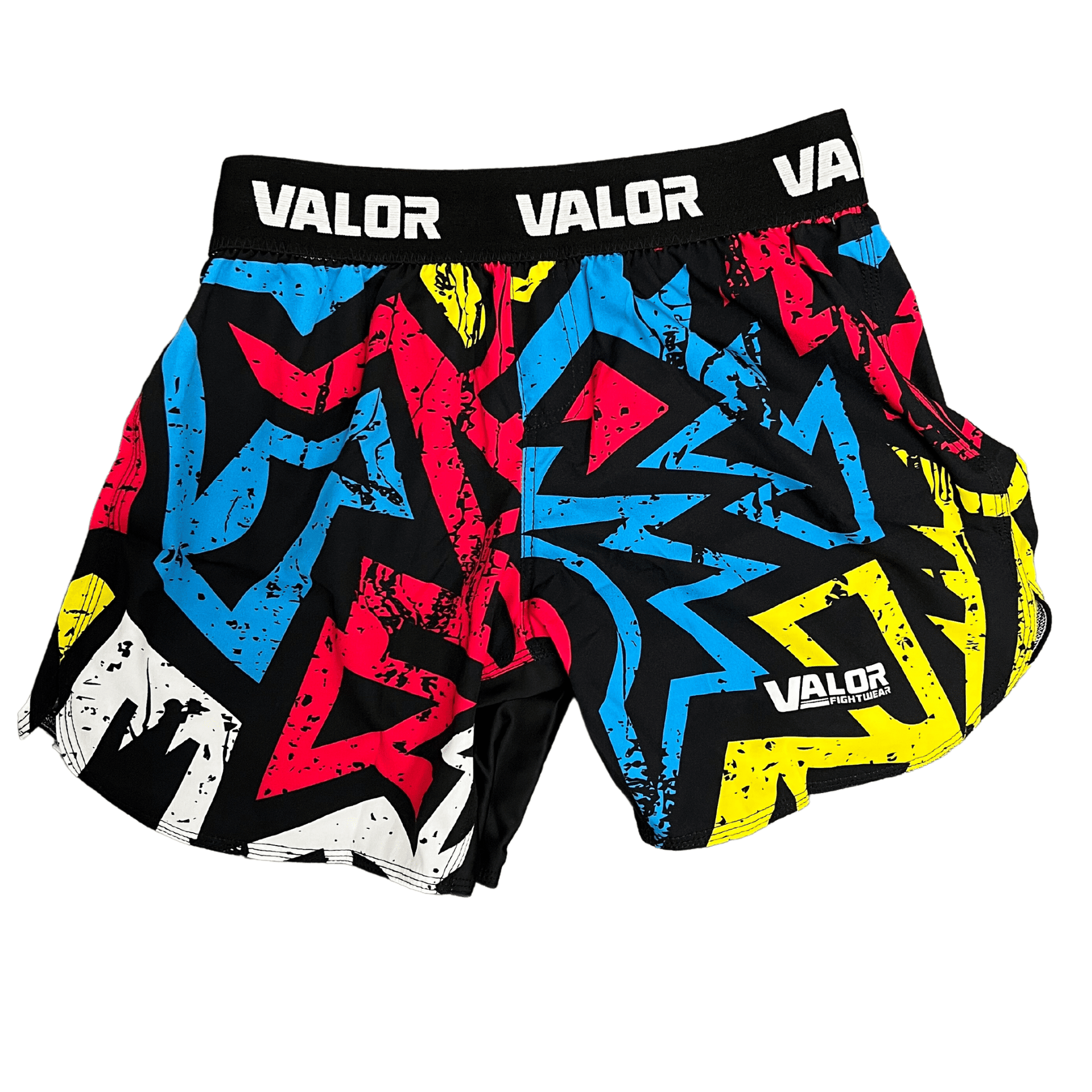 Geometric Design No Gi BJJ/MMA Board Shorts - RETRO - Valor Fightwear MMA Shorts Valor Fightwear   