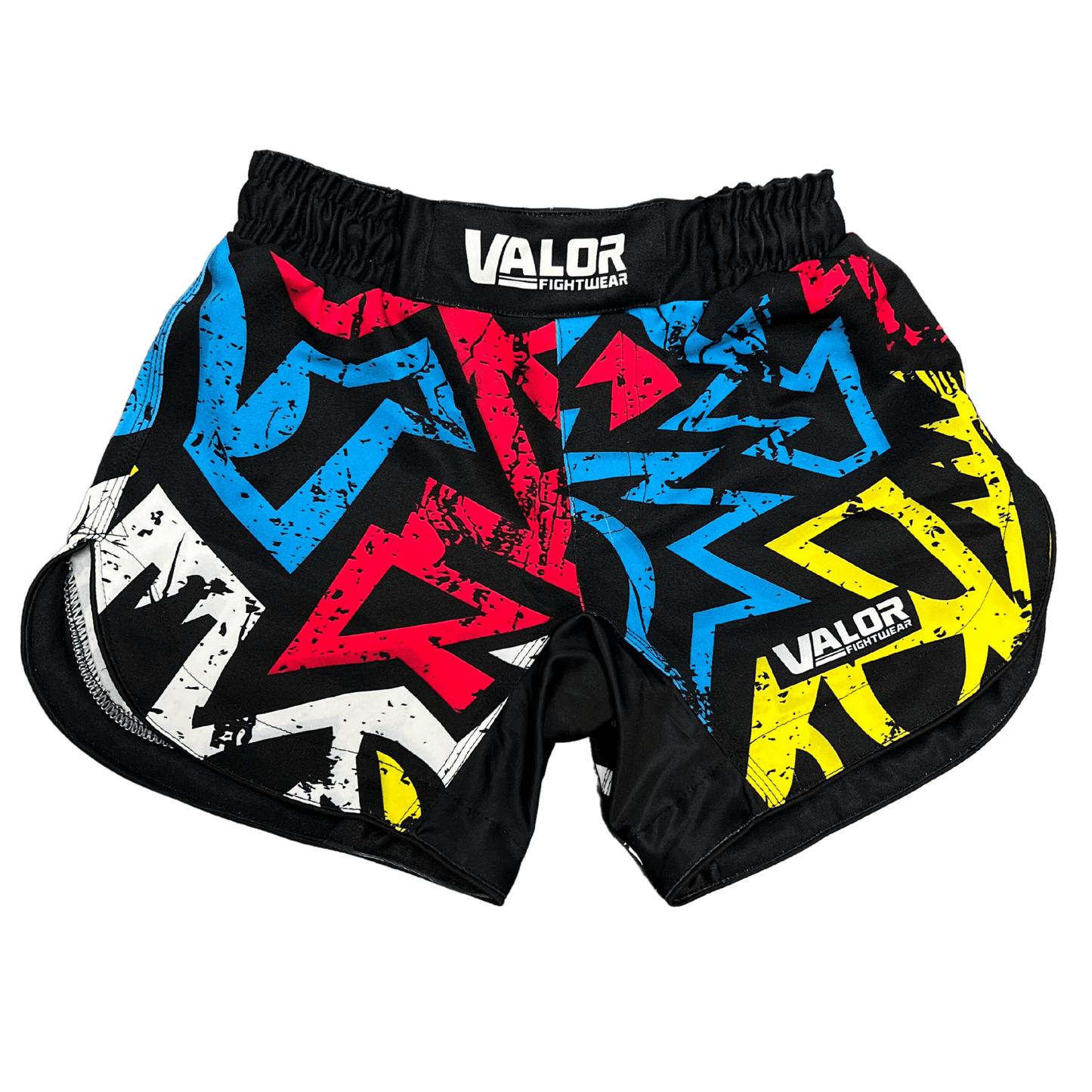 Kids Geometric No Gi BJJ/MMA Board Shorts - Retro - Valor Fightwear Kids MMA Shorts Valor Fightwear   