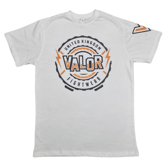 KIDS WHITE VALOR UK T-SHIRT - Valor Fightwear