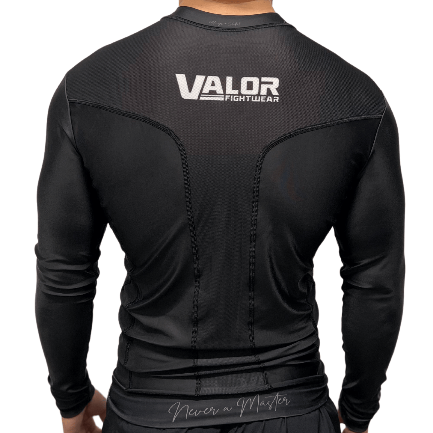 VALOR BLACK MESH LONG SLEEVE RASH GUARD