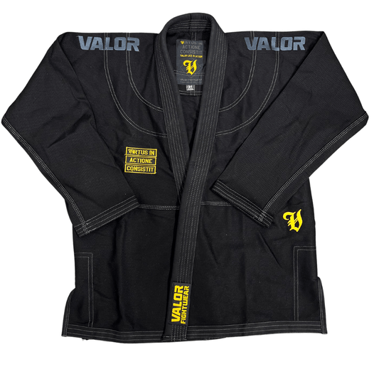 VALOR IN ACTIONE KIMONO BLACK BJJ GI Valor Fightwear