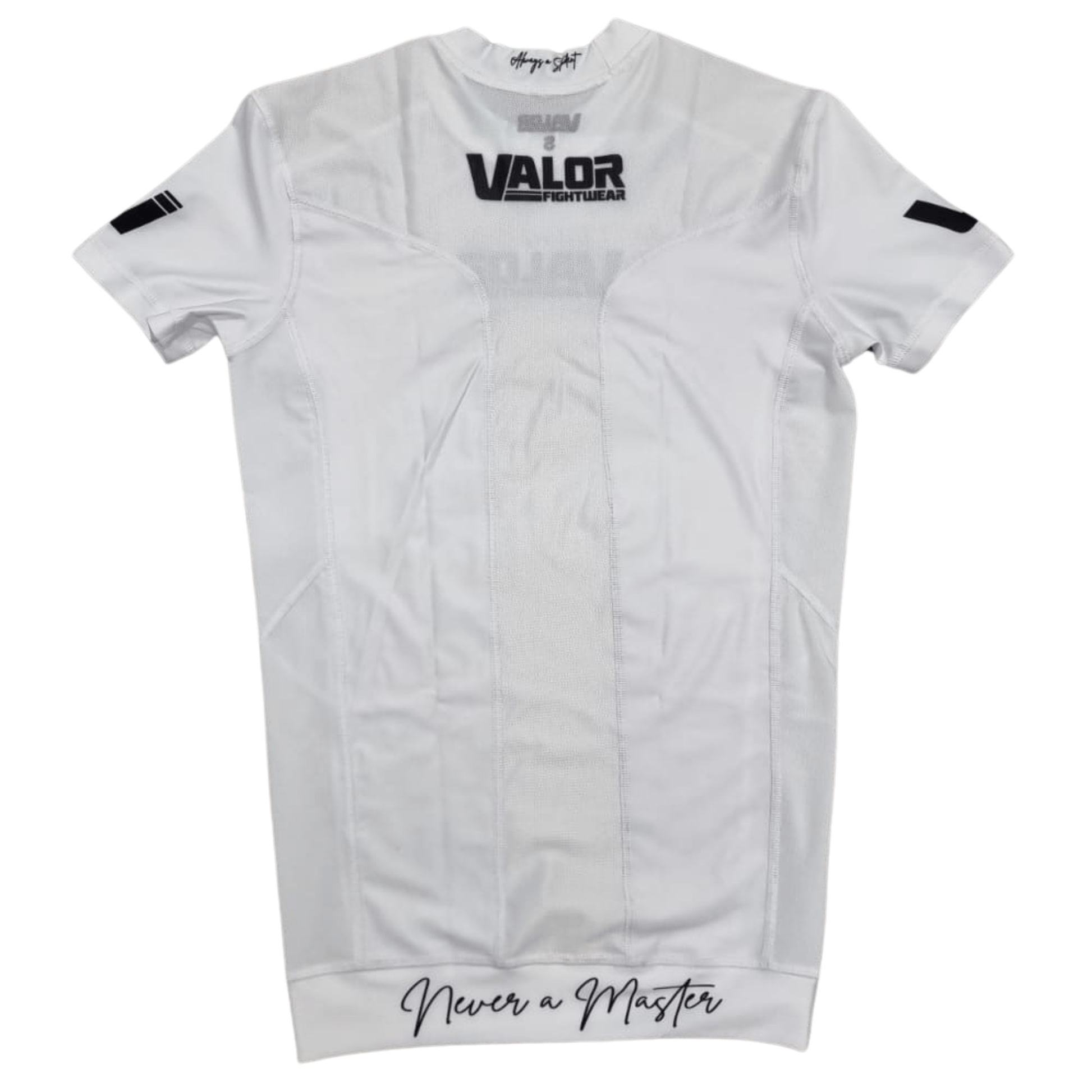 VALOR WHITE MESH SHORT SLEEVE RASH GUARD