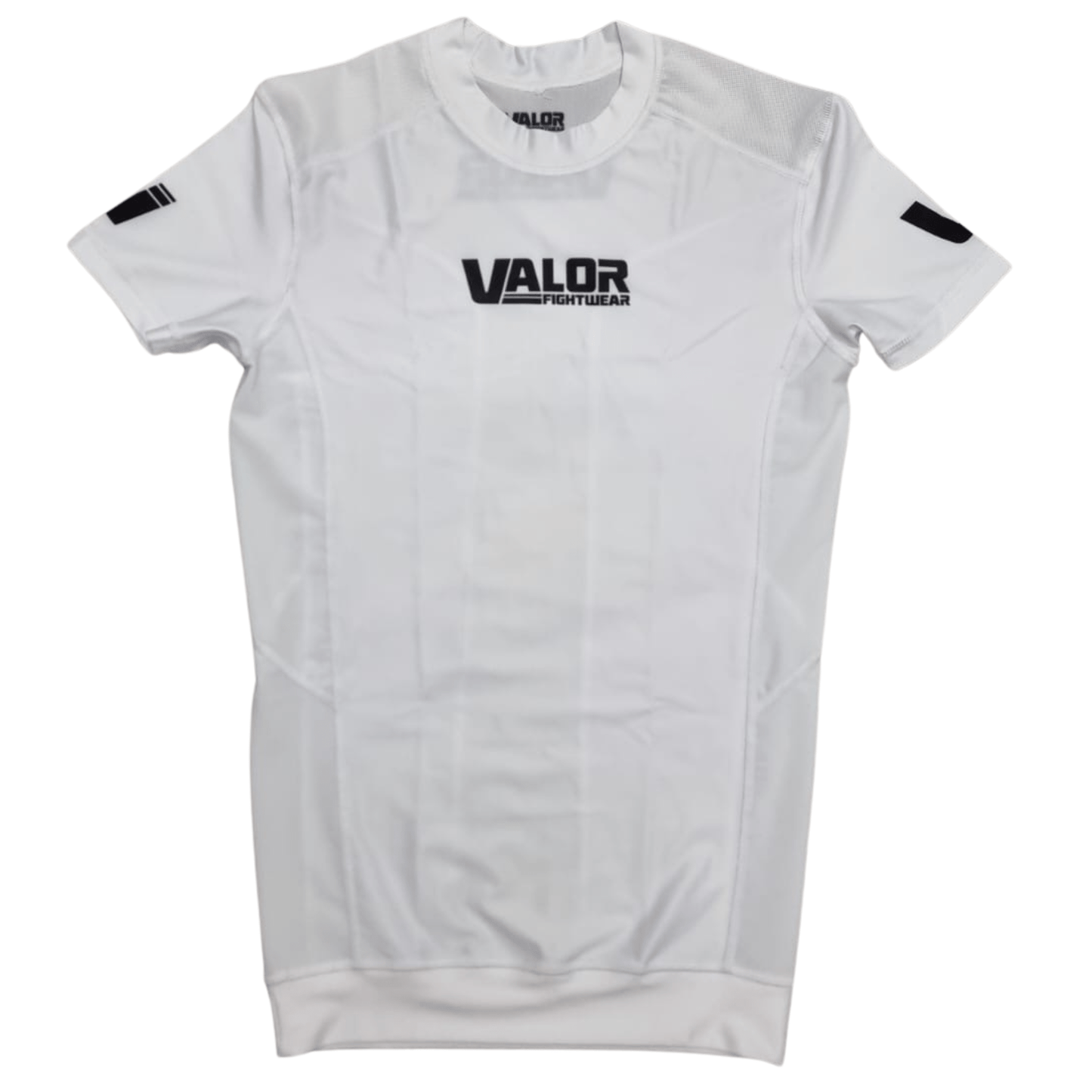 VALOR WHITE MESH SHORT SLEEVE RASH GUARD Valor Fightwear
