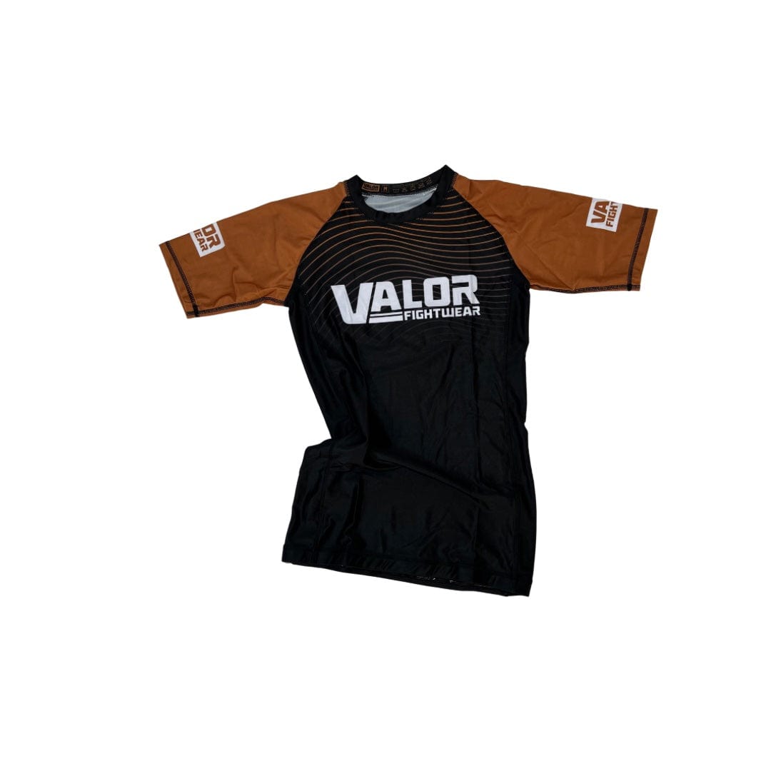 IBJJF Ranked 2023 No Gi BJJ/MMA Rash Guard - Brown/Black - Valor Fightwear