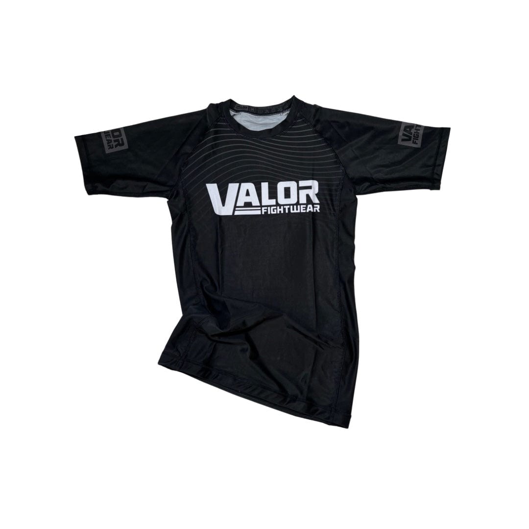 IBJJF Ranked 2023 No Gi BJJ/MMA Rash Guard - Black - Valor Fightwear