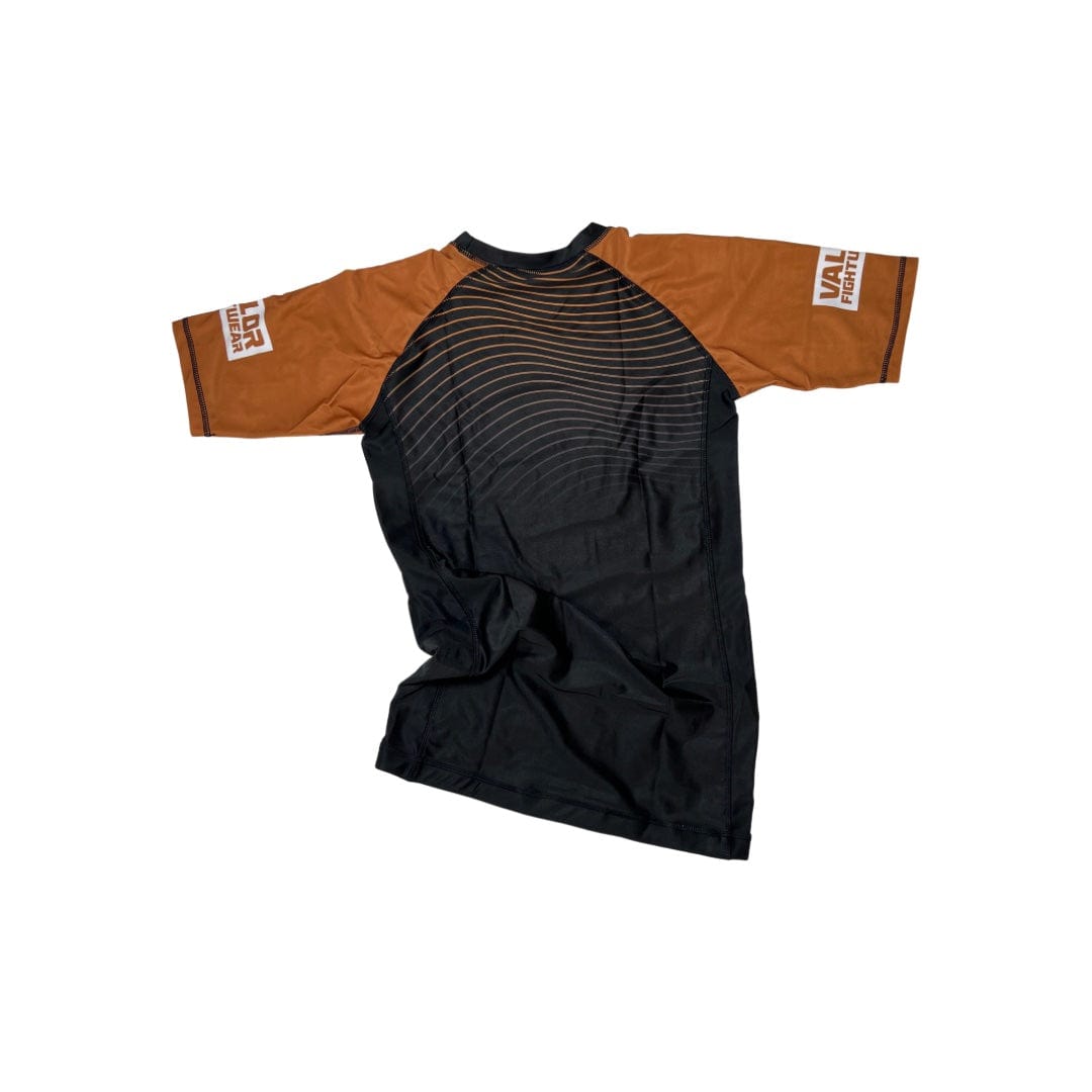 IBJJF Brown Belt Ranked No Gi BJJ/MMA Rash Guard - Brown/Black - Valor Fightwear