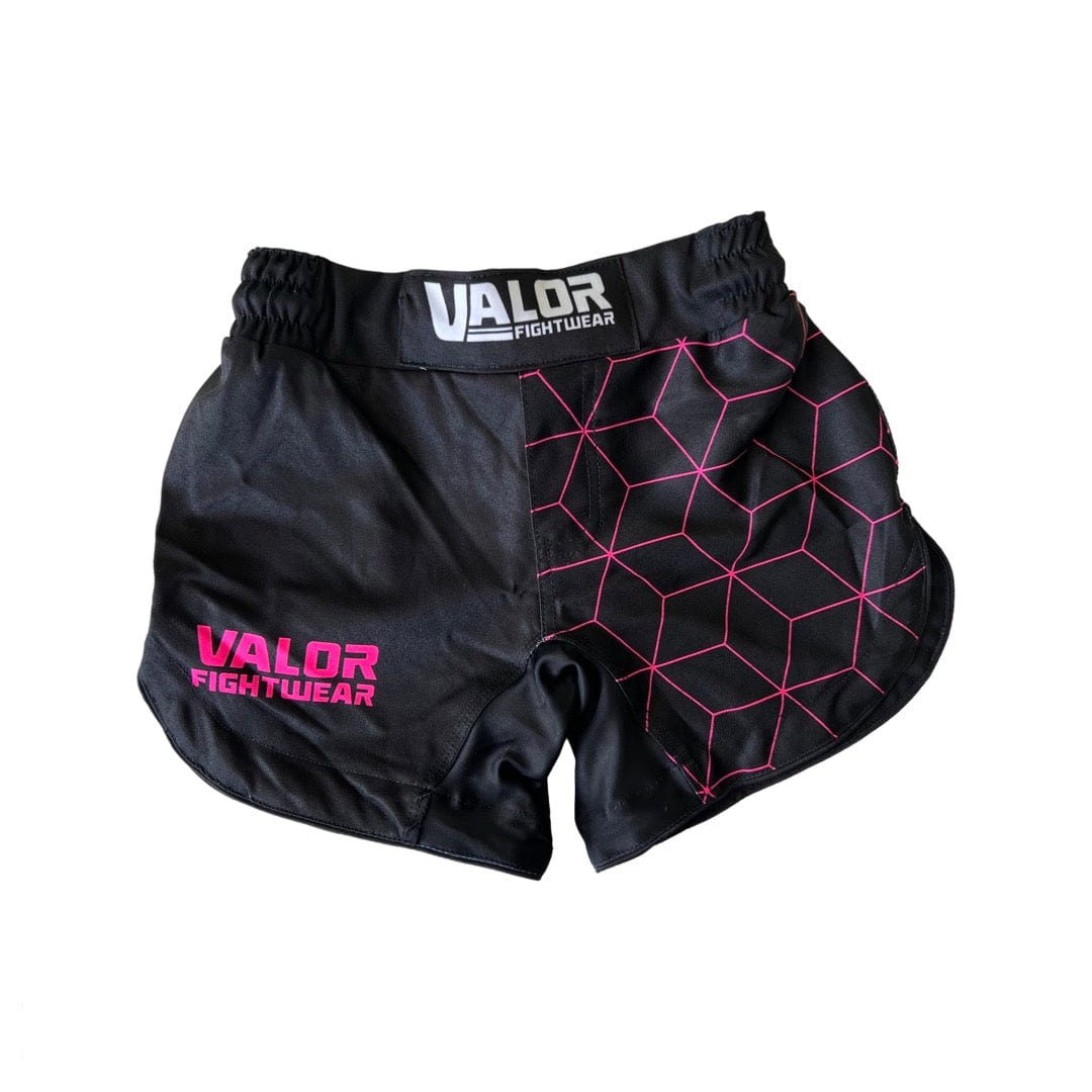 Valor Fightwear Kids MMA Shorts KIDS VALOR GEO PINK SHORTS