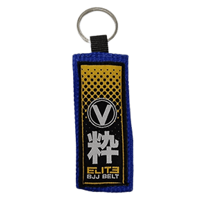 VALOR – ELITE BJJ BLUE BELT KEYRING BLUE