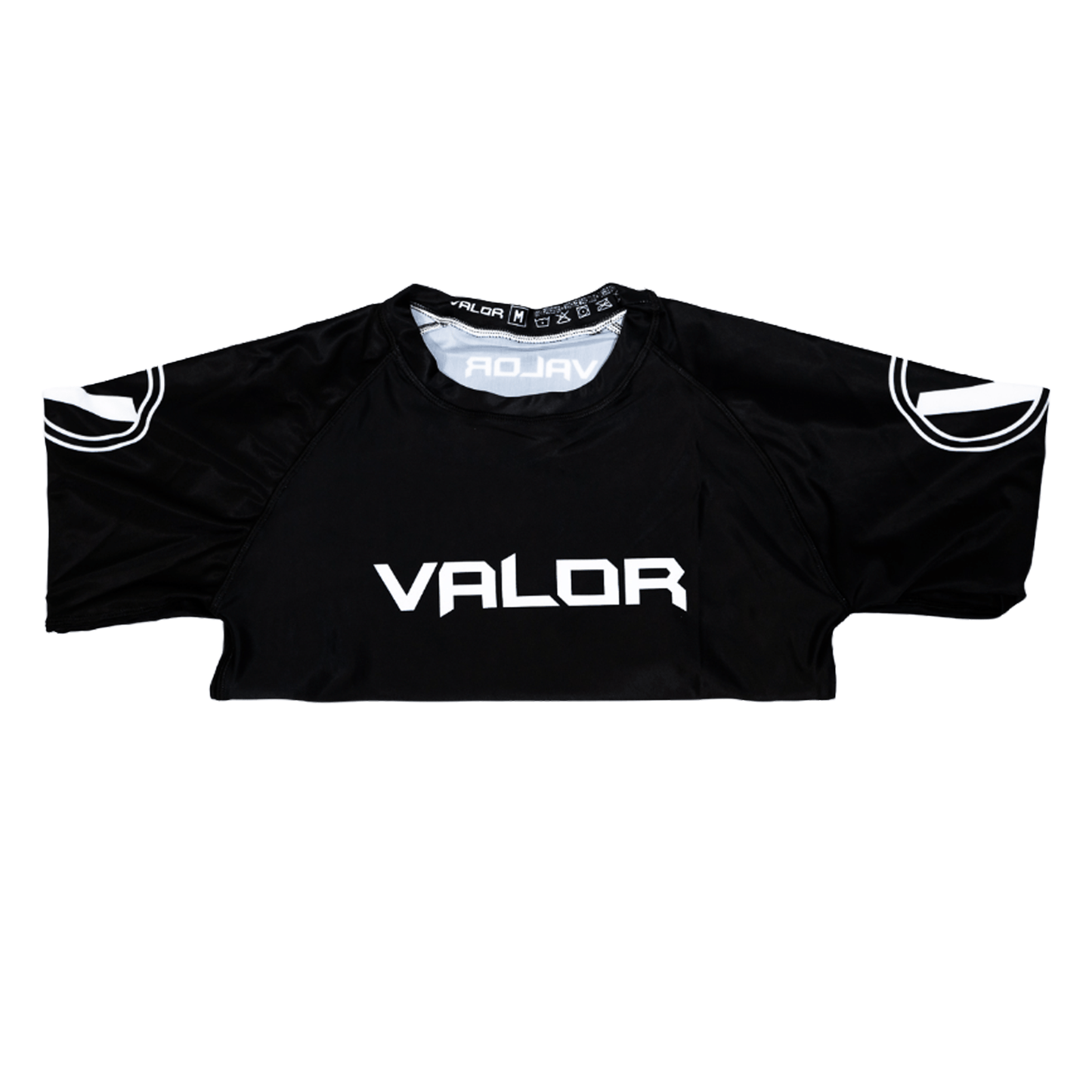 VALOR CLASSIC SHORT SLEEVE RASH GUARD BLACK