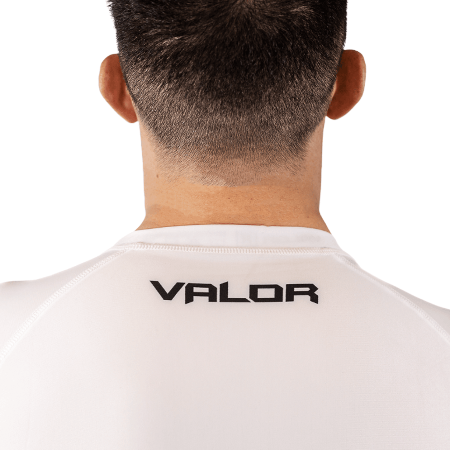 VALOR CLASSIC SHORT SLEEVE RASH GUARD WHITE