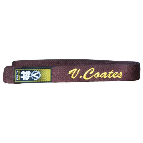 Custom Designed Embroiderered Team/Solo Competitor BJJ Belt- Valor Fightwear