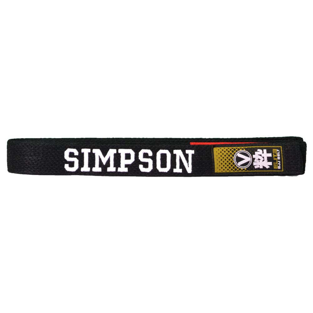 Custom Designed Embroiderered Team/Solo Competitor BJJ Belt- Valor Fightwear