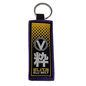 VALOR – ELITE BJJ PURPLE BELT KEYRING PURPLE