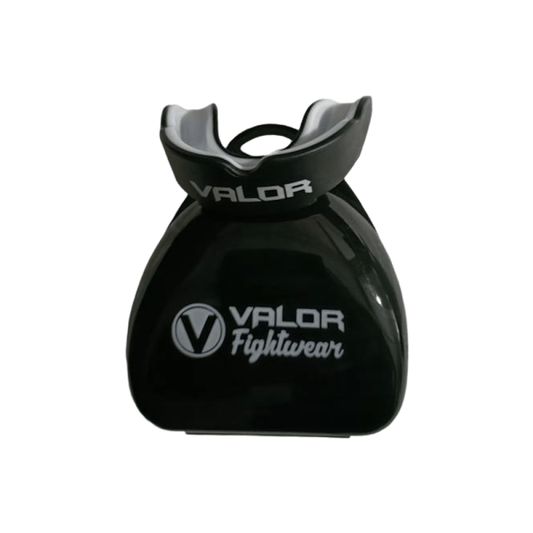 Martial Arts Mouth Guard - Black/White - Valor Fightwear