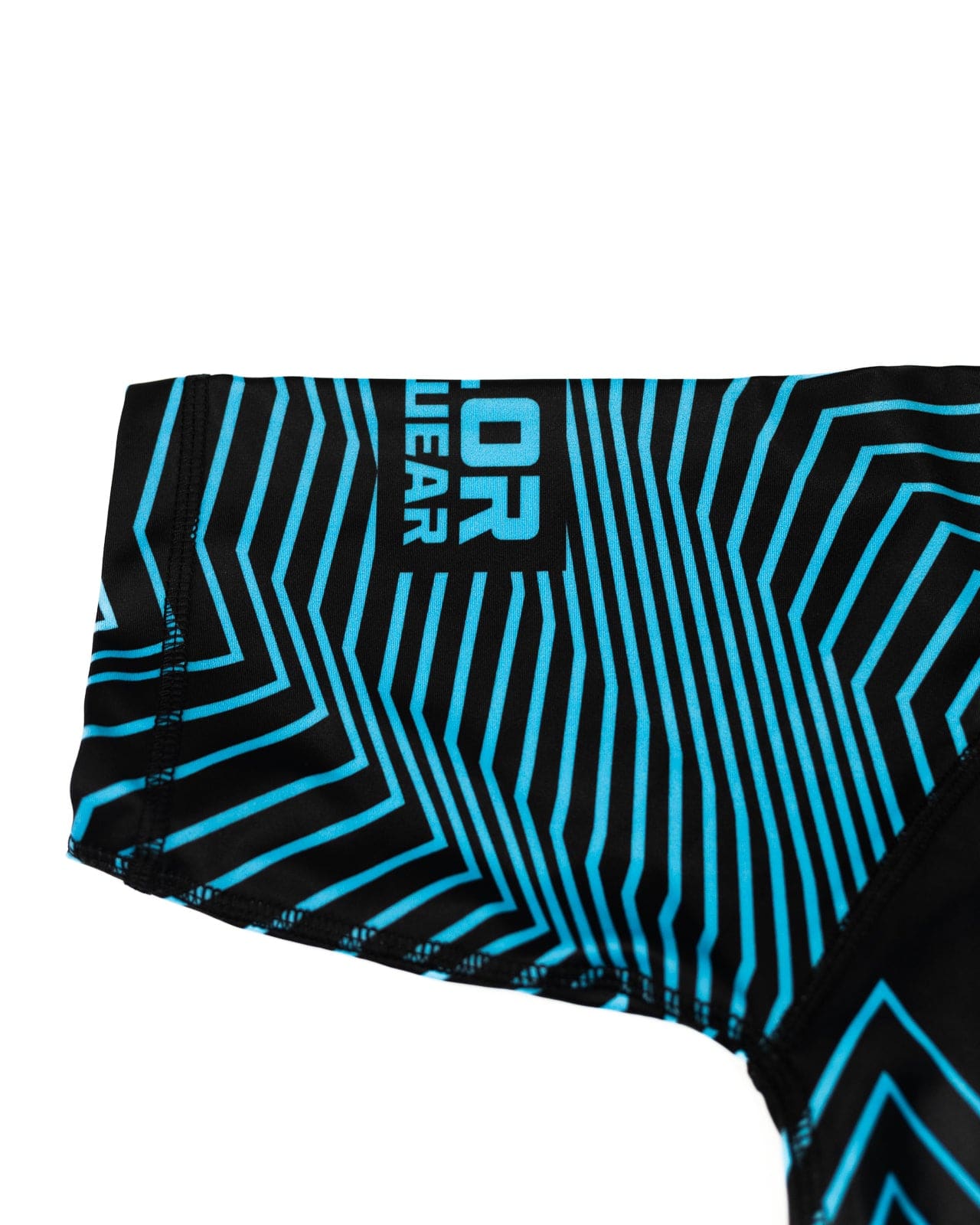 Geometric Design No Gi BJJ/MMA Rash Guard - Blue/Black - Valor Fightwear