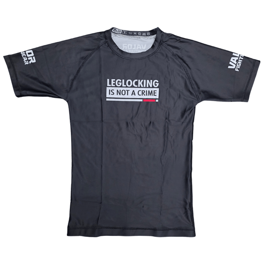Adult Rashguard No Gi BJJ/MMA Rash Guard - Leg locking is not a crime - Valor Fightwear
