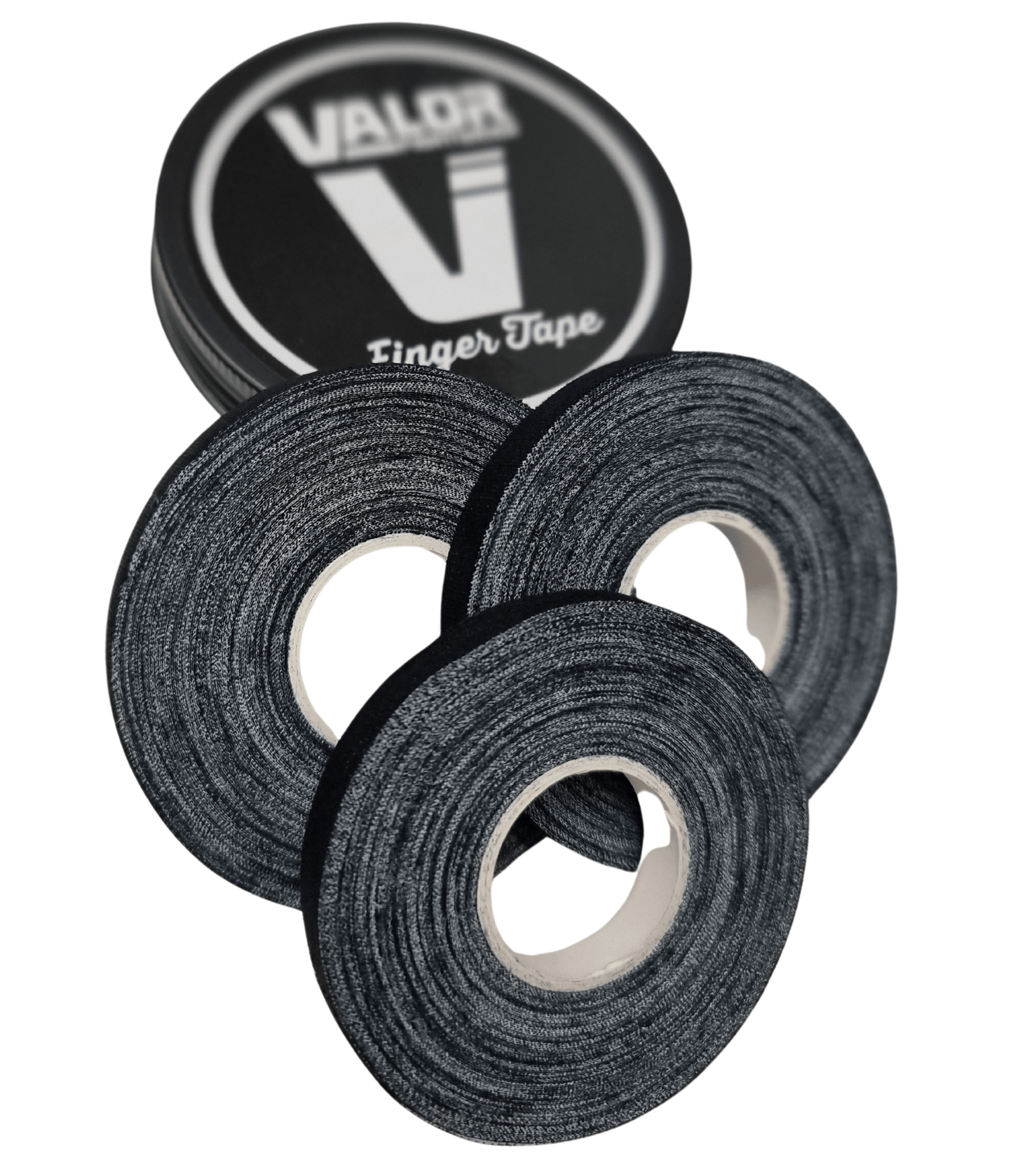 Black BJJ Finger Tape - 3 Rolls Per Tin Valor Fightwear