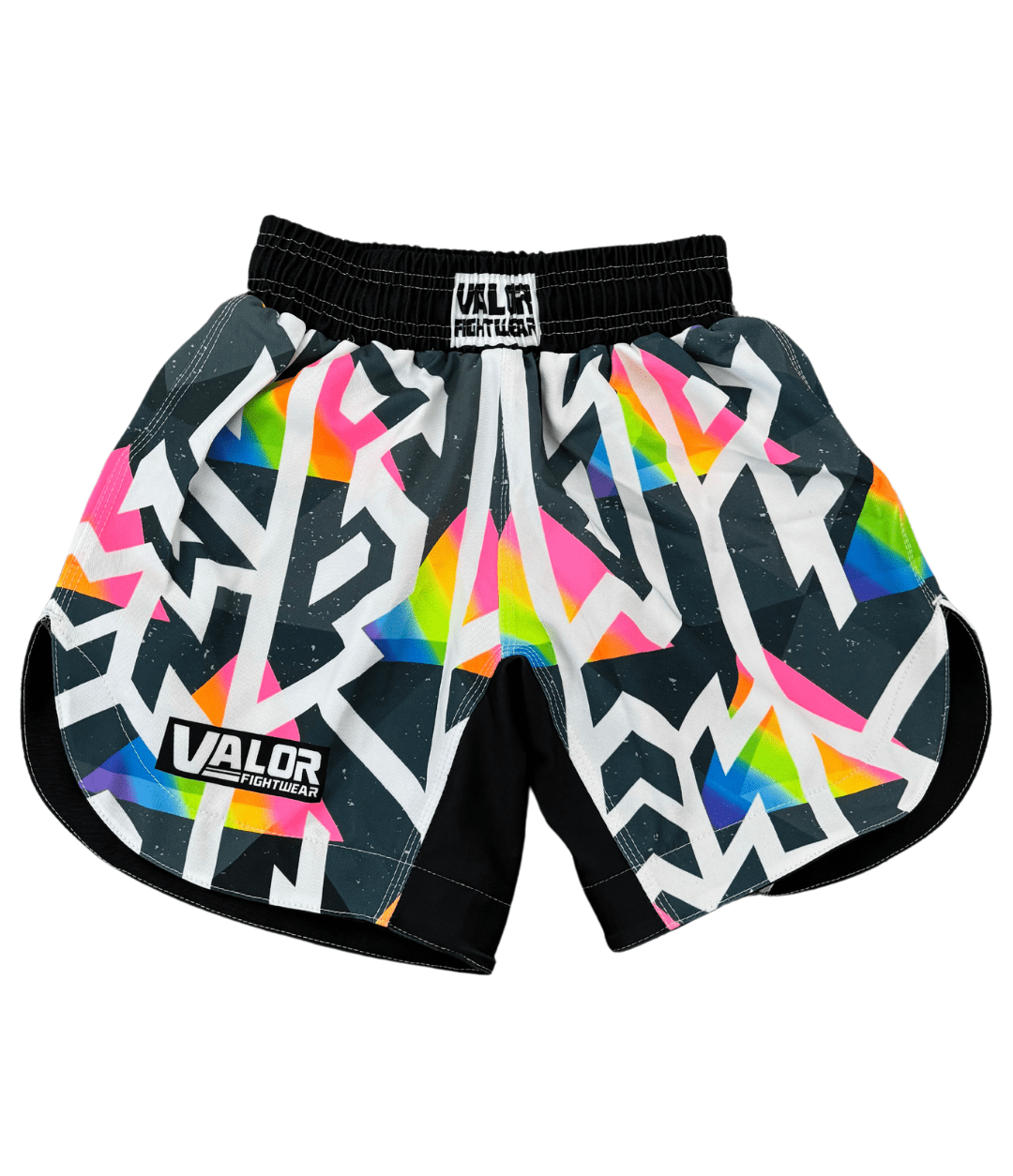 Kids Geometric No Gi BJJ/MMA Board Shorts - Fusion Flow - Valor Fightwear