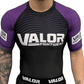 IBJJF Purple Belt Ranked No Gi BJJ/MMA Rash Guard - Purple/Black - Valor Fightwear Adult Rashguard Valor Fightwear