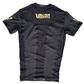 VALOR BLACK / GOLD MESH SHORT SLEEVE RASH GUARD