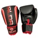 Fade 12oz Boxing Gloves - Black/Red - Valor Fightwear