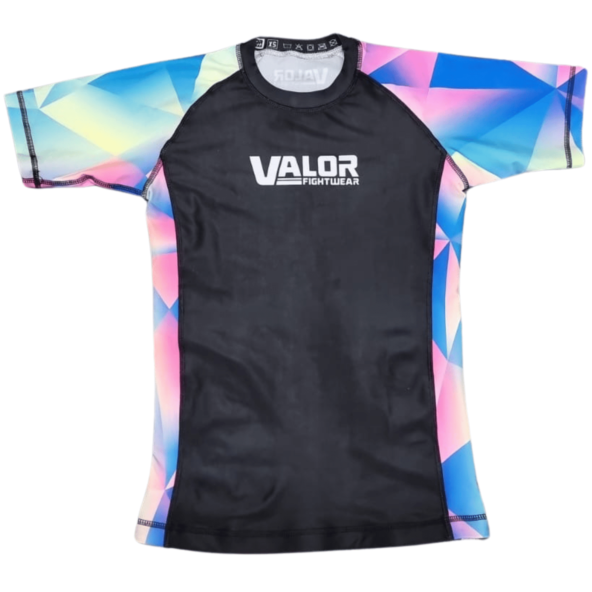 Kids No Gi BJJ/MMA Rash Guard - Geometric Fusion - Valor Fightwear Kids Rashguard Valor Fightwear