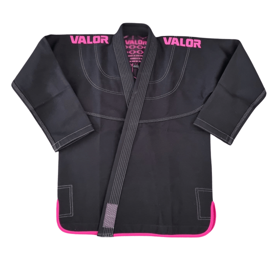Kids Valor GEO PINK BLACK BJJ GI - Valor Fightwear Kids Gi Valor Fightwear