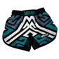Kids Geometric No Gi BJJ/MMA Board Shorts - Green - Valor Fightwear Kids MMA Shorts Valor Fightwear
