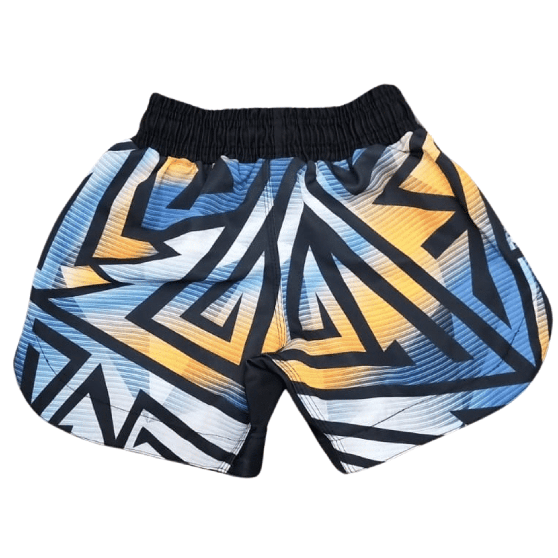 Kids Geometric No Gi BJJ/MMA Board Shorts - Orange - Valor Fightwear Kids MMA Shorts Valor Fightwear