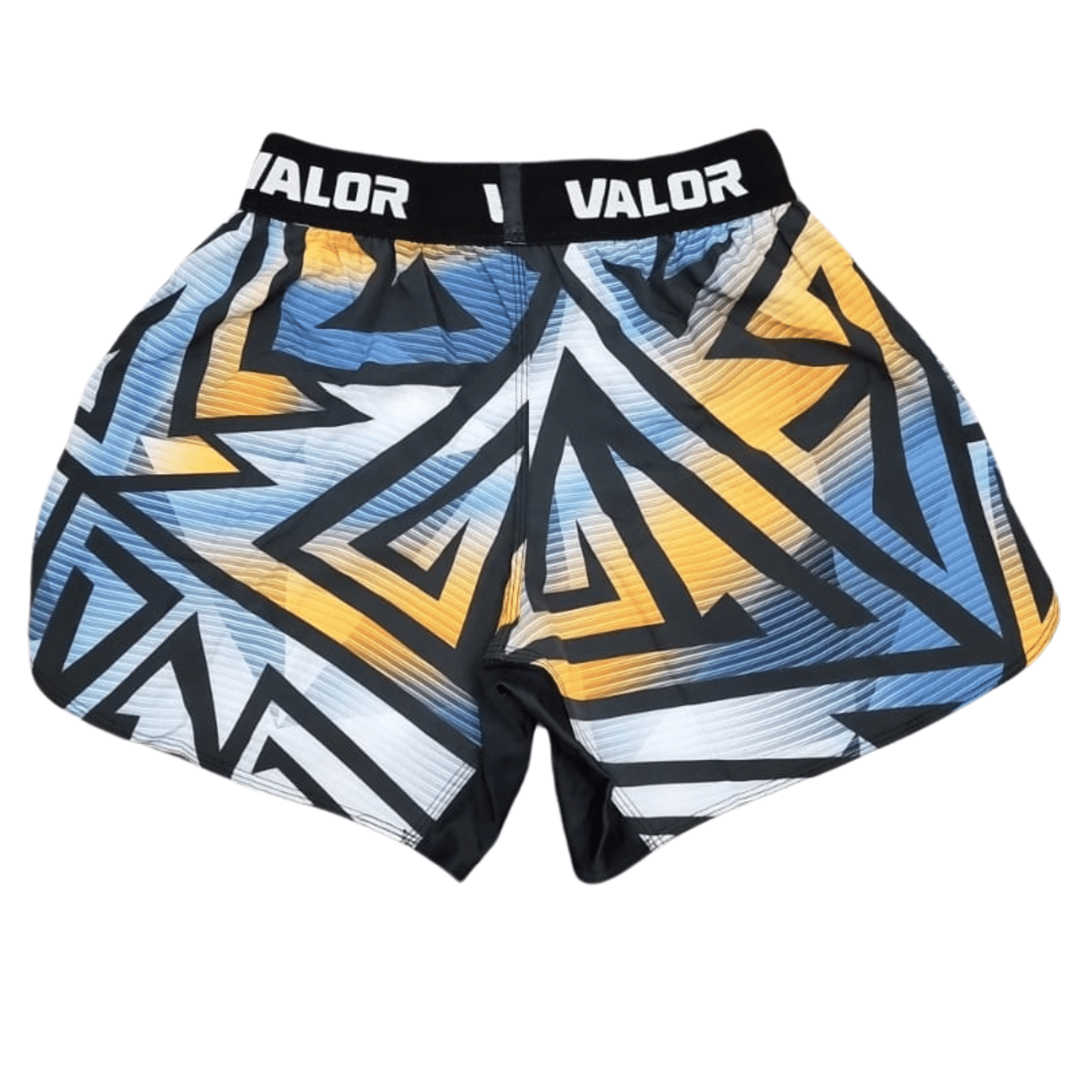 Geometric Design No Gi BJJ/MMA Board Shorts - Orange - Valor Fightwear