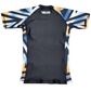 Kids No Gi BJJ/MMA Rash Guard - Geometric Orange - Valor Fightwear Kids Rashguard Valor Fightwear