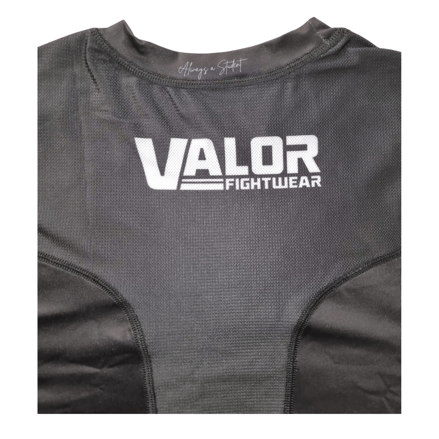 VALOR BLACK MESH SHORT SLEEVE RASH GUARD