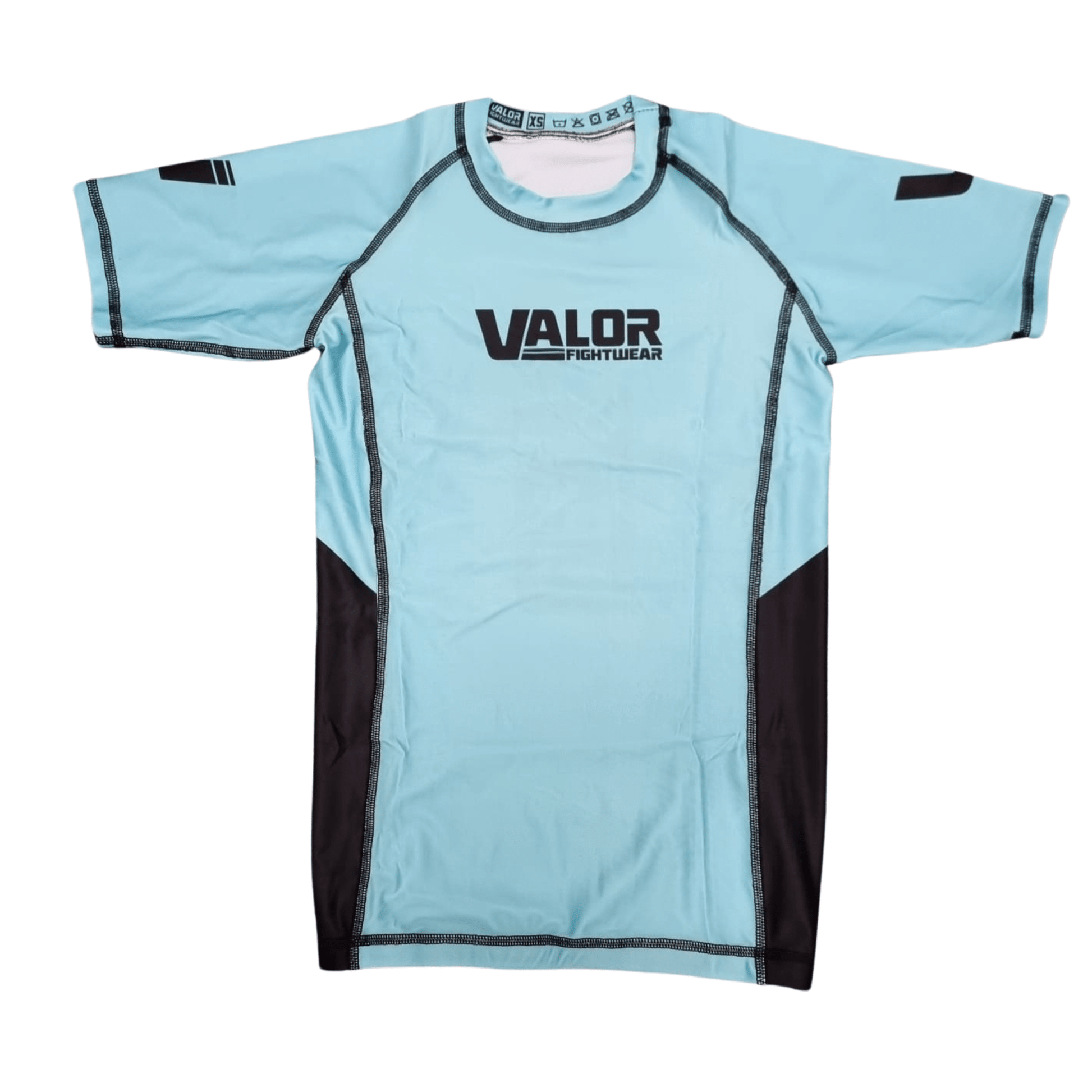 Pastel Rashguard No Gi BJJ/MMA Rash Guard - Aqua - Valor Fightwear Adult Rashguard Valor Fightwear