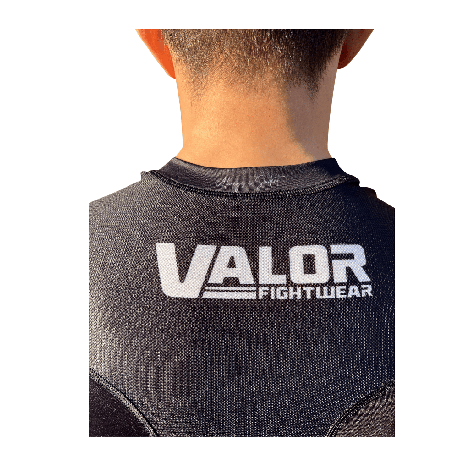 VALOR BLACK MESH SHORT SLEEVE RASH GUARD