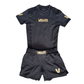 VALOR BLACK / GOLD MESH SHORT SLEEVE RASH GUARD