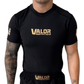 VALOR BLACK / GOLD MESH SHORT SLEEVE RASH GUARD