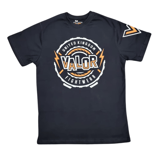 ADULT BLACK VALOR UK T-SHIRT - Valor Fightwear