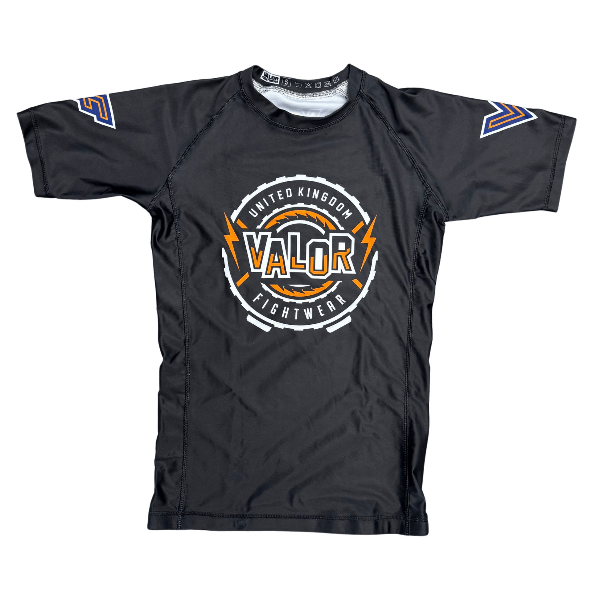 Adult Rashguard No Gi BJJ/MMA Rash Guard - Black / Orange - Valor Fightwear