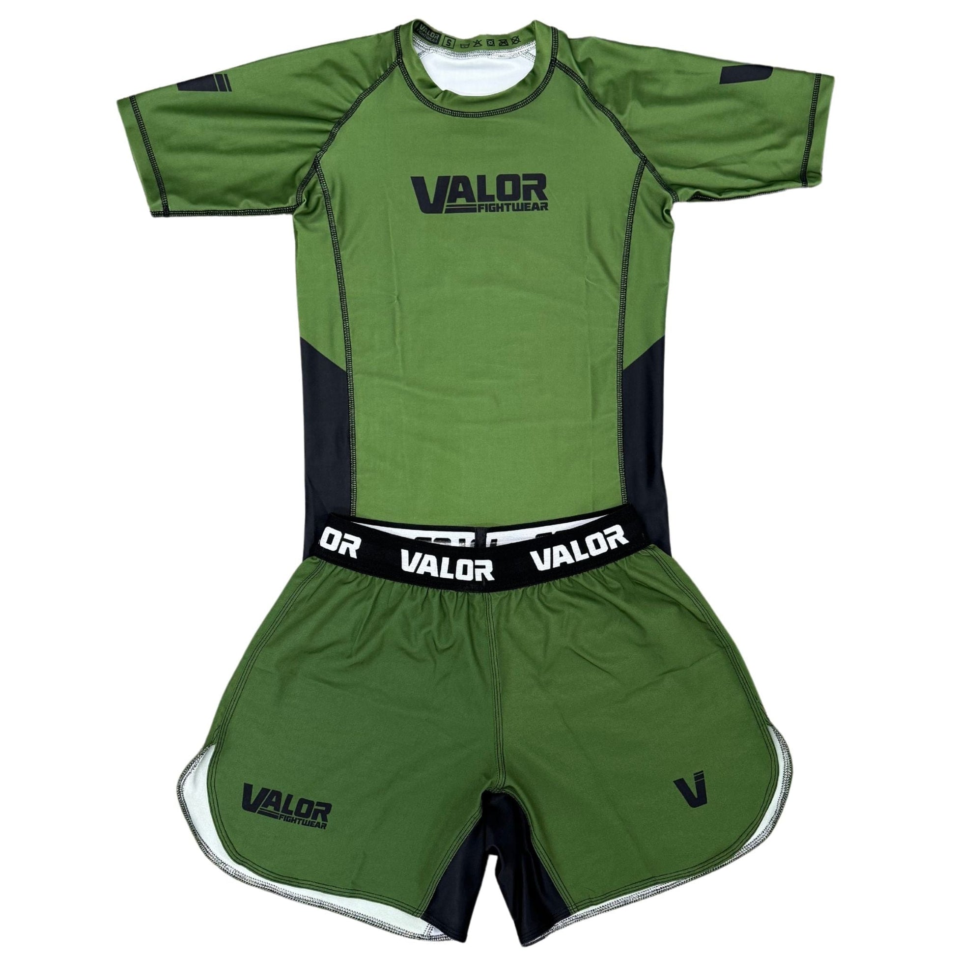 Valor Khaki Rash Guard | No Gi BJJ & MMA