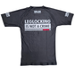 Adult Rashguard No Gi BJJ/MMA Rash Guard - Leg locking is not a crime - Valor Fightwear