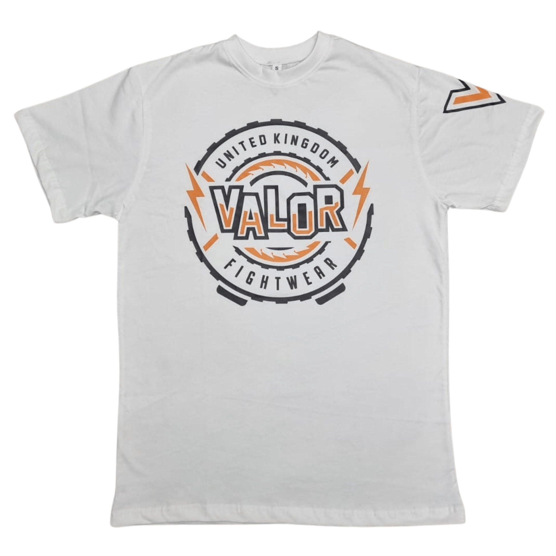 ADULT WHITE VALOR UK T-SHIRT - Valor Fightwear