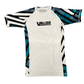 Geometric Design No Gi BJJ/MMA Rash Guard - White/Blue - Valor Fightwear