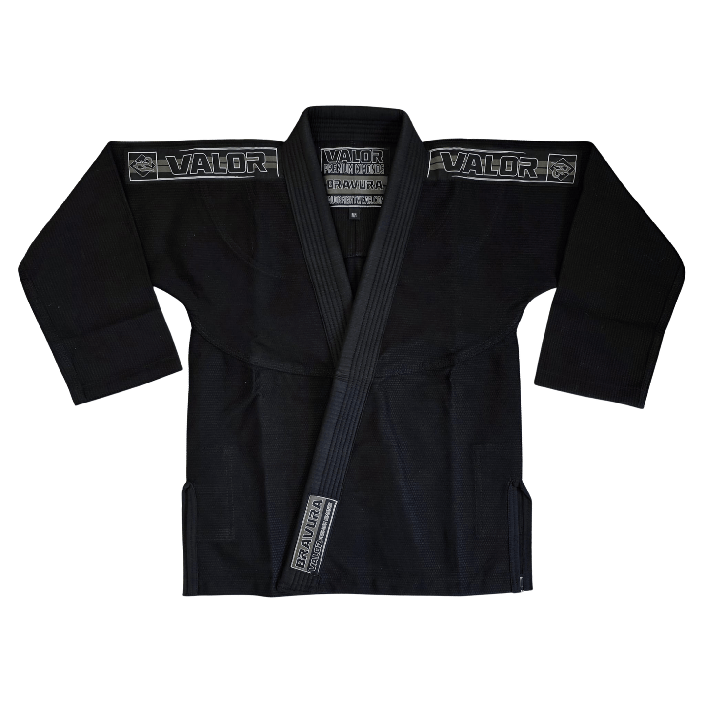 Kids Bravura BJJ GI Martial Arts Gi - Black - Valor Fightwear