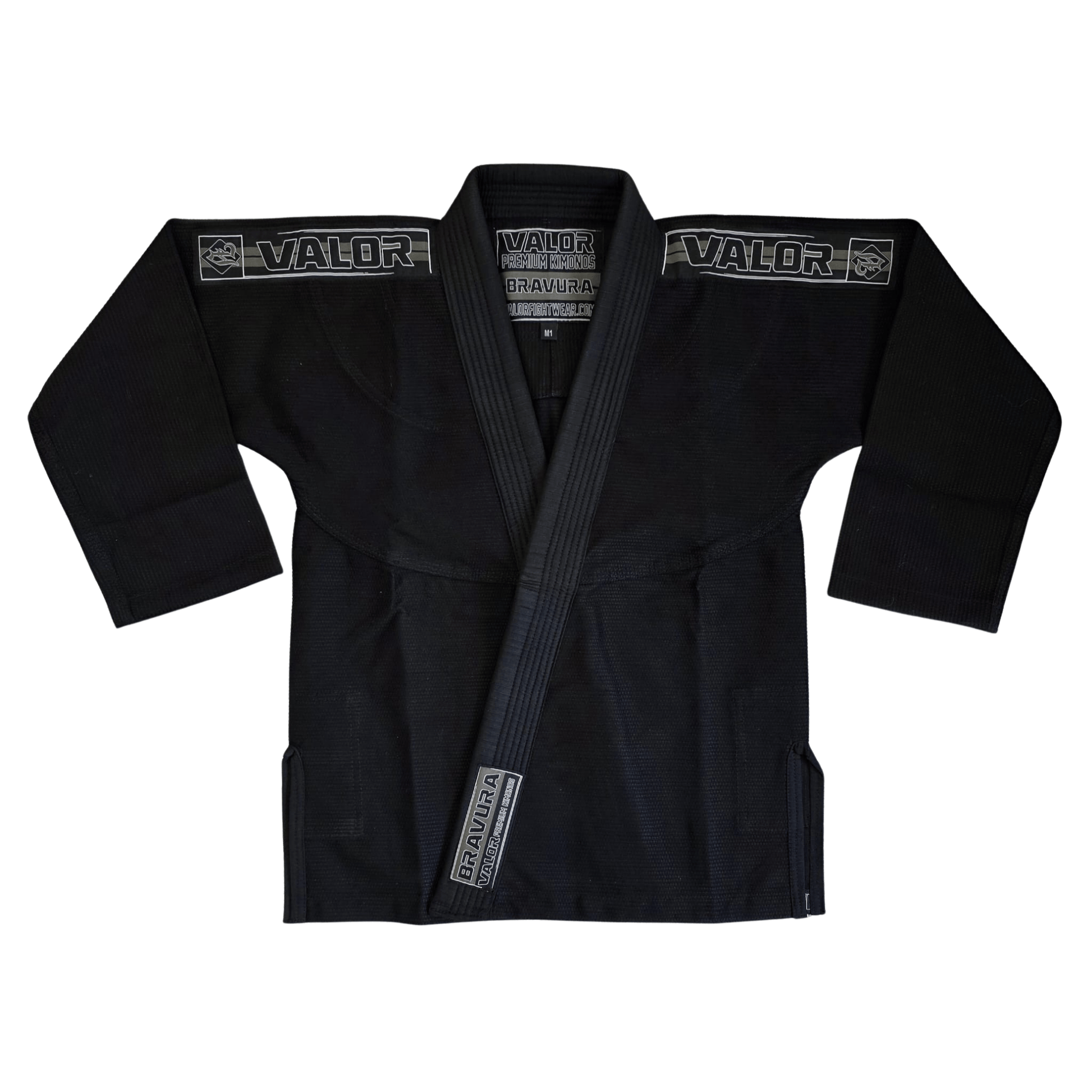 Kids Bravura BJJ GI Martial Arts Gi - Black - Valor Fightwear